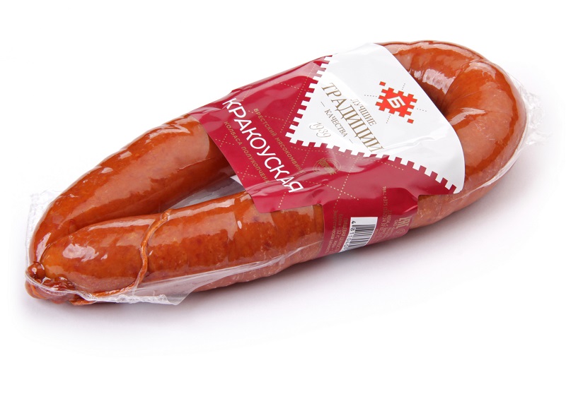 Колбаса п/к Кракоуская б/с в натуральной оболочке в вакууме | Интернет-магазин Gostpp