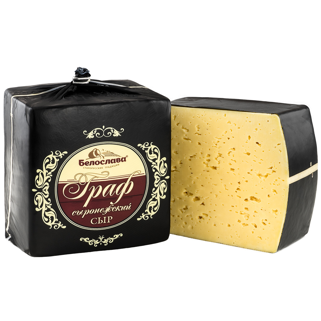 Сыр "Граф сыронежский" с ароматом топленого молока, куб | Интернет-магазин Gostpp